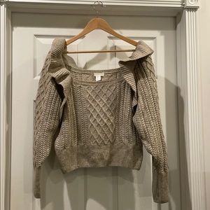 H&M cable knit sweater